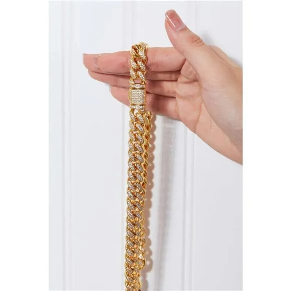 Brass Curb Chain Necklace